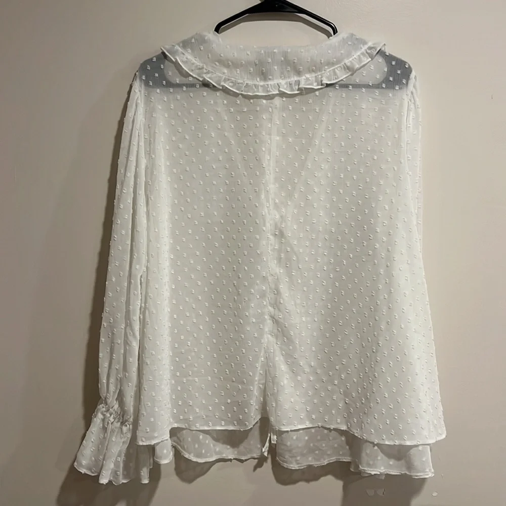 ASOS Maternity White Ruffle Blouse - Picture 5 of 5
